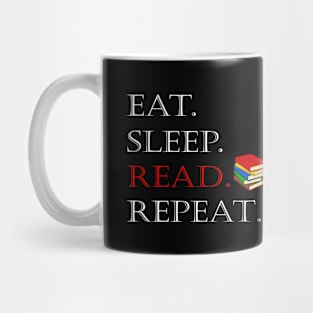 Eat sleep read repeat Mug